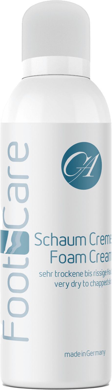 Aerosol can of the foam cream for very dry to rough skin
